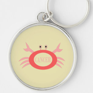 Cancer Star Sign Crab Keychain