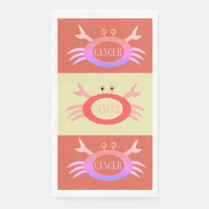 Cancer Star Sign Crab Napkin
