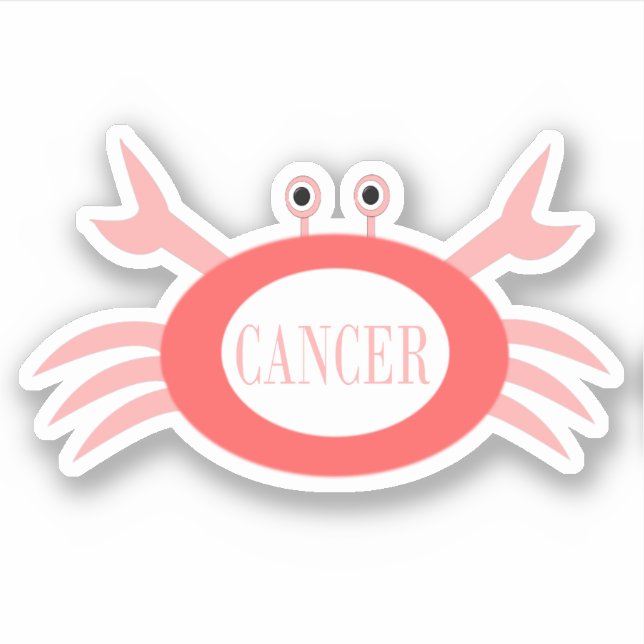 Cancer Star Sign Crab Shaped (Front)