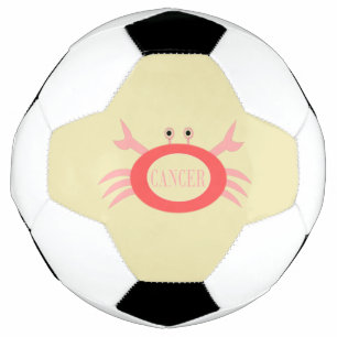 Cancer Star Sign Crab Soccer Ball