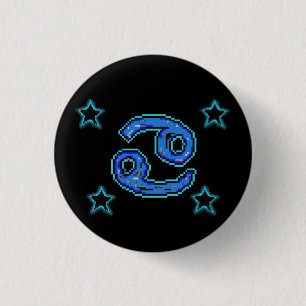 CANCER Stars 1 Inch Round Button