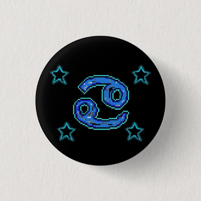 CANCER Stars 1 Inch Round Button (Front)