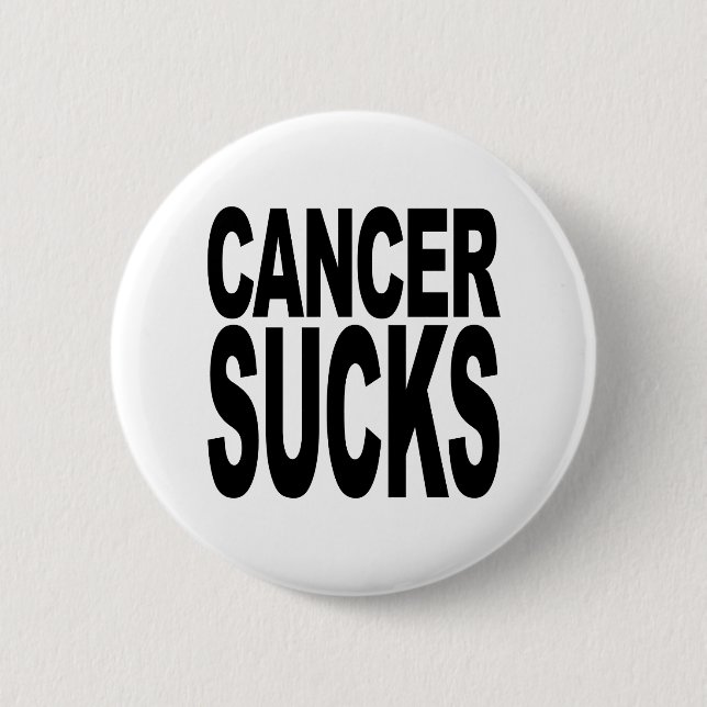 Cancer Sucks 2 Inch Round Button (Front)