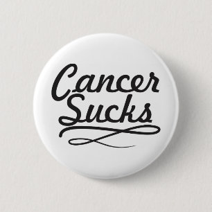 Cancer sucks 2 inch round button