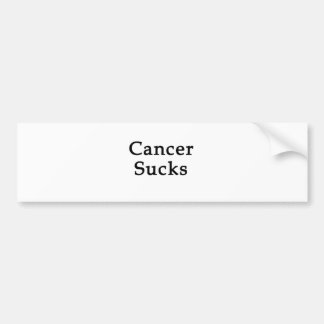 Cancer Sucks Bumper Sticker