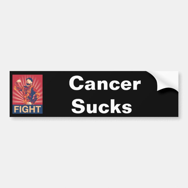 Cancer Sucks Bumper Sticker (Front)