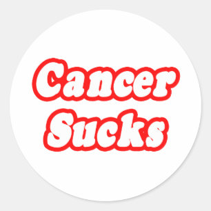 Cancer Sucks Classic Round Sticker