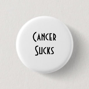 Cancer Sucks: Lung Cancer 1 Inch Round Button