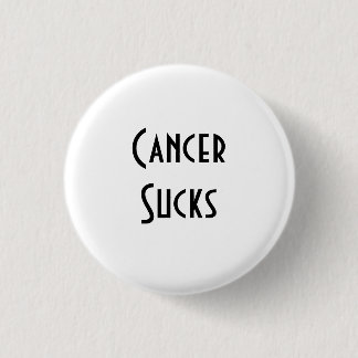 Cancer Sucks: Lung Cancer 1 Inch Round Button