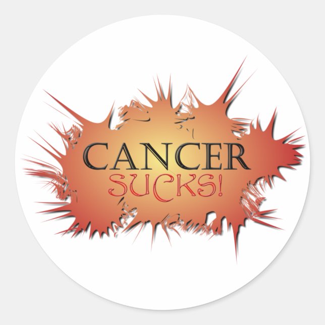 Cancer Sucks Stickers (Front)