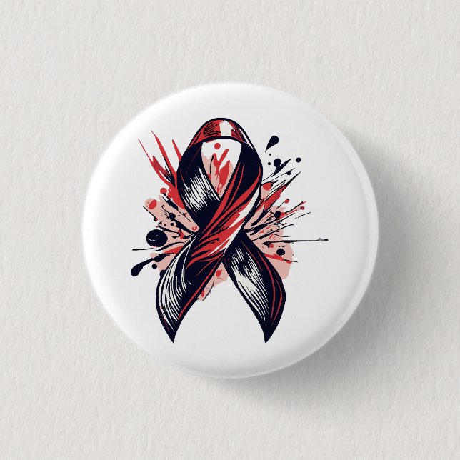 Cancer Support 1 Inch Round Button (Front)
