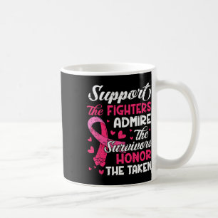 Cancer Support Admire Honour Breast Cancer Awarene Coffee Mug