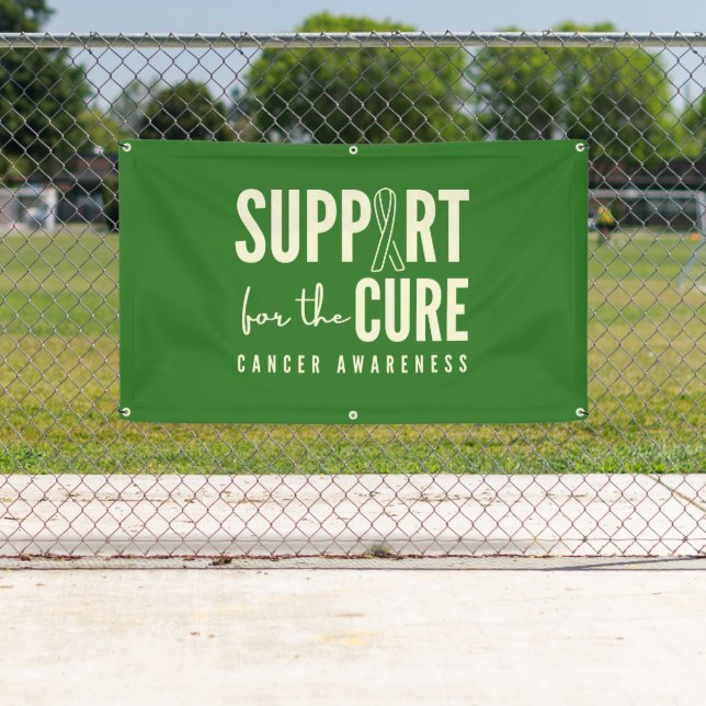 cancer support cure Banner Outdoor Sign Large (Insitu)