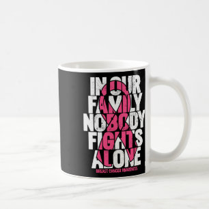 Cancer Support Pink Family Breast Cancer Awareness Coffee Mug