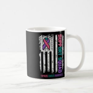 Cancer Support Squad Thyroid Cancer Awareness  Coffee Mug