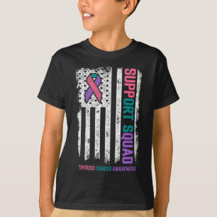 Cancer Support Squad Thyroid Cancer Awareness  T-Shirt