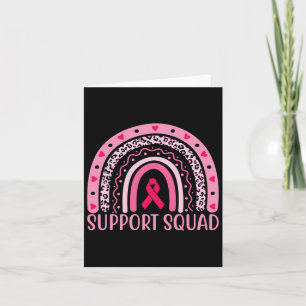 Cancer Support Squad Warrior Breast Cancer Awarene Card