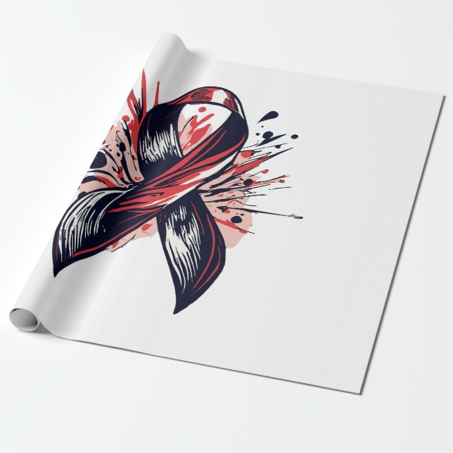 Cancer Support Wrapping Paper (Unrolled)