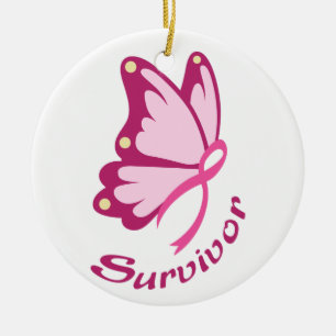 Cancer Survivor Ceramic Ornament