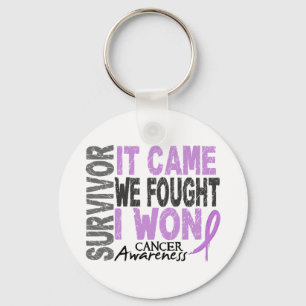 Cancer Survivor It Came We Fought I Won Keychain