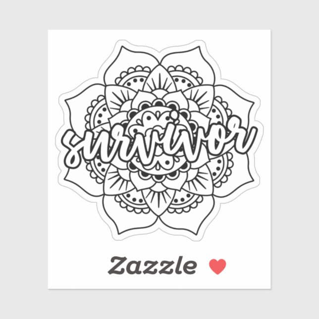 Cancer Survivor Mandala (Sheet)