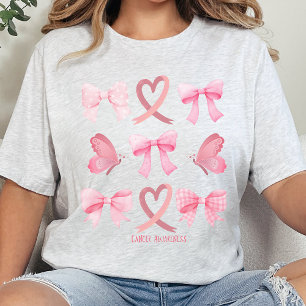Cancer survivor pink ribbon T-Shirt, Coquette Canc Tri-Blend Shirt