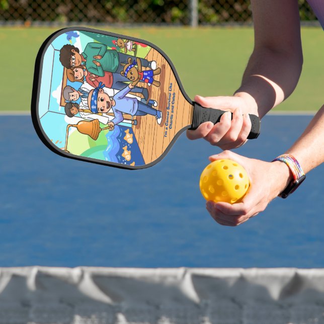Cancer Survivor Standard Black Pickleball Paddle  (Insitu)