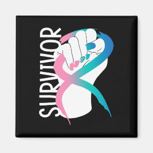 Cancer Survivor Thyroid Cancer Awareness Month  Magnet