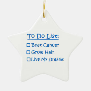 Cancer Survivor To Do List Ceramic Ornament