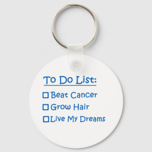 Cancer Survivor To Do List Keychain