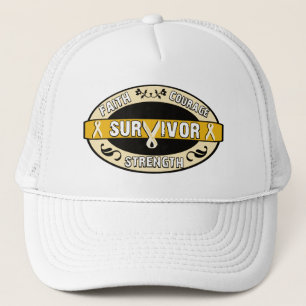 Cancer Survivor Yellow Gold Trucker Hat