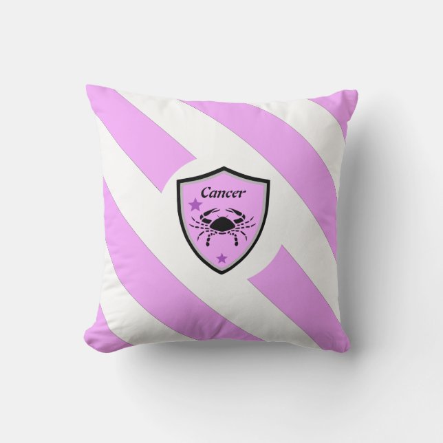 Cancer symbol     throw pillow (Front)