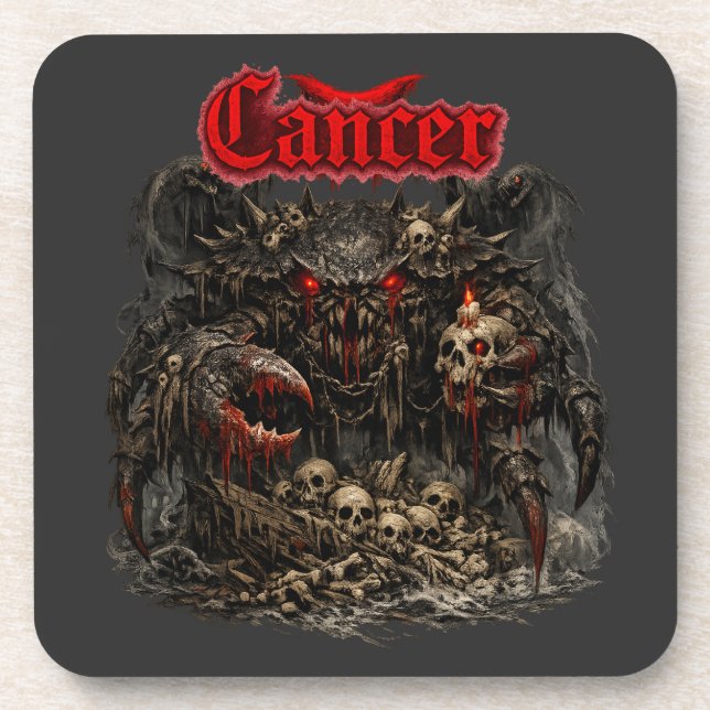 Cancer - The Bone Sentinel of Crimson Shadows Coaster (Front)