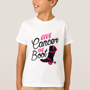 Cancer The Boot Breast Cancer Awareness  T-Shirt
