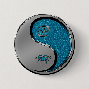 Cancer the Crab 2 Inch Round Button