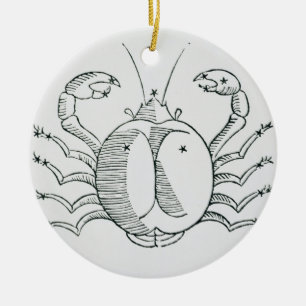 Cancer (the Crab) an illustration from the 'Poetic Ceramic Ornament