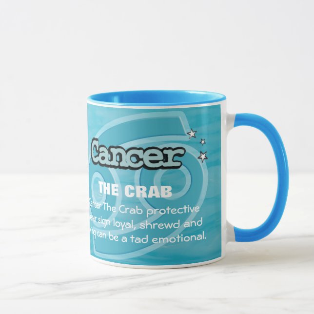 Cancer The Crab water sign astrological mug (Right)