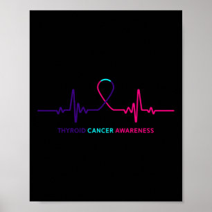 Cancer - Thyroid Cancer Awareness Gift  Poster