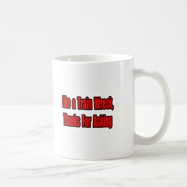 Cancer Train Wreck Coffee Mug (Right)