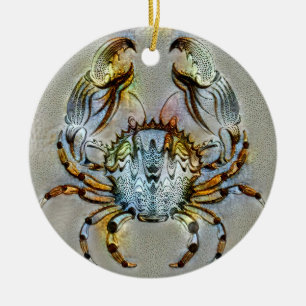 Cancer Venice Ceramic Ornament