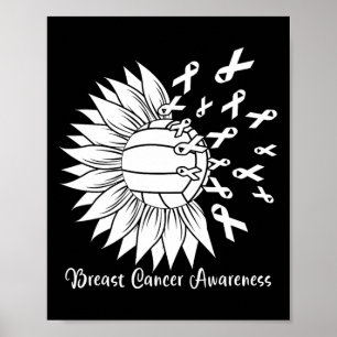 Cancer Volleyball Mom Grandma Pink Ribbon Poster