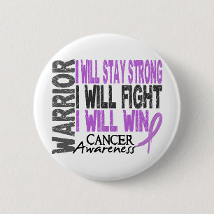 Cancer Warrior 2 Inch Round Button