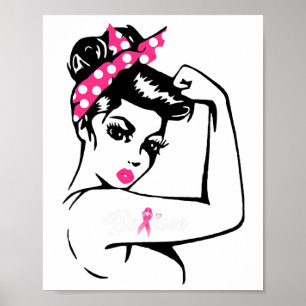 Cancer Warrior Awareness Tee Support Believe  Poster