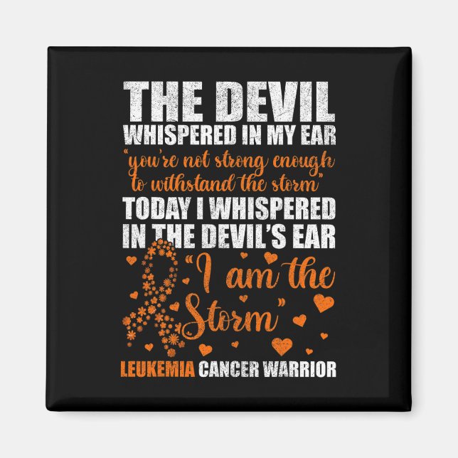 Cancer Warrior Leukaemia Awareness Month Warrior  Magnet (Front)