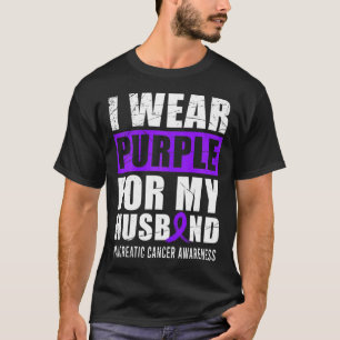 Cancer Warrior Purple Ribbon Pancreatic Cancer Awa T-Shirt