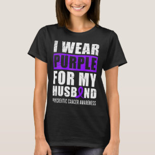 Cancer Warrior Purple Ribbon Pancreatic Cancer Awa T-Shirt
