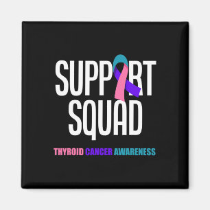 Cancer Warrior Support Squad Thyroid Cancer 1  Magnet