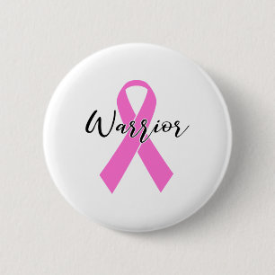 Cancer Warrior T Shirt Pink Ribbon Awareness Survi 2 Inch Round Button