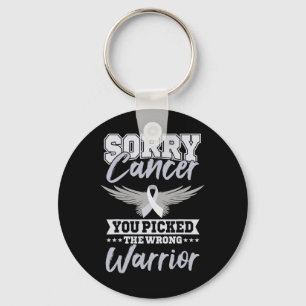 Cancer Warrior World Cancer Day Gift Pink Ribbon Keychain