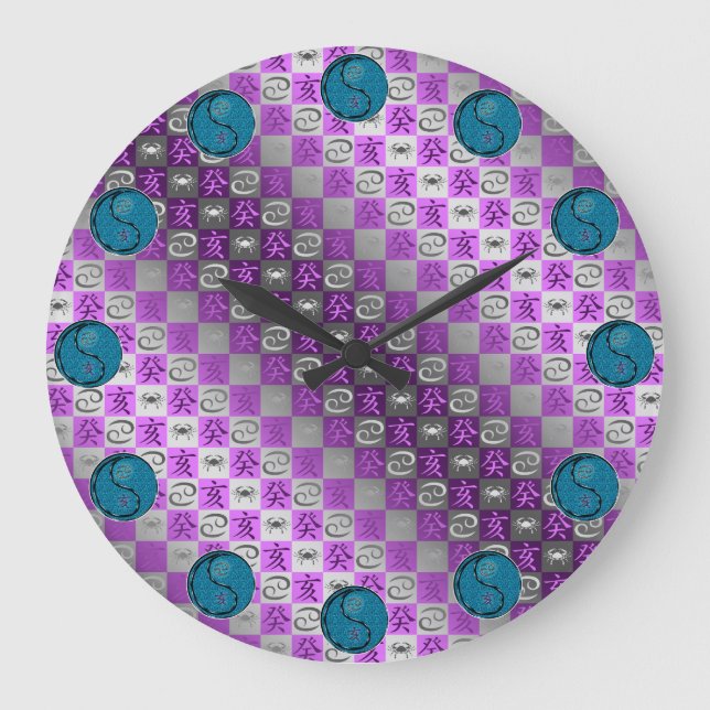 Cancer & Water Boar Large Clock (Front)